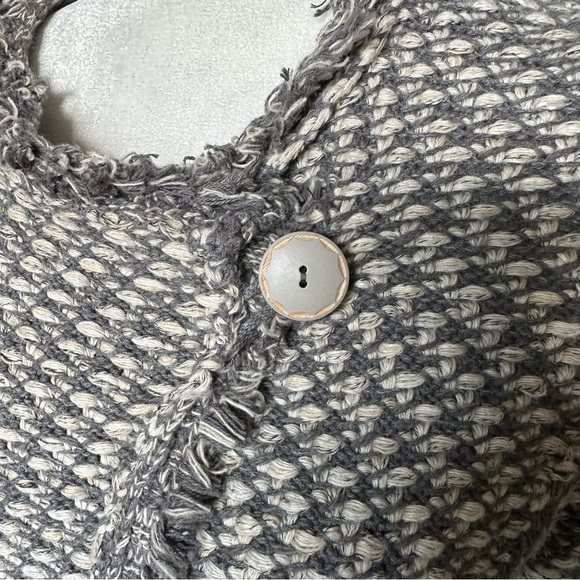 Anthropologie Angel of the North Single Button Asymmetric Knit Cardigan sz M    - Picture 4 of 12